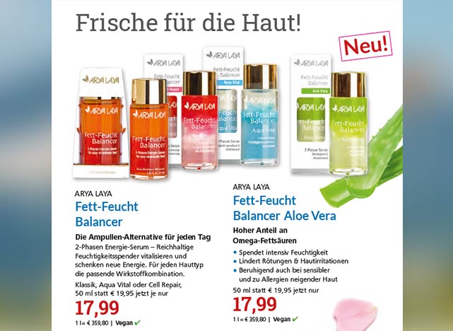 Arya Laya Frische für die Haut