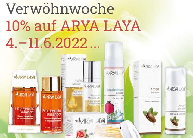 Reformhaus Angebote Juni 2022-Arya Laya