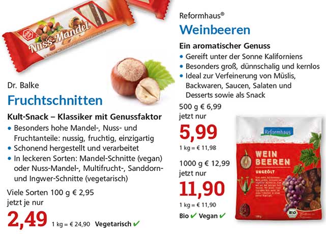 Reformhaus Angebote Juni 2022 - Köstlich