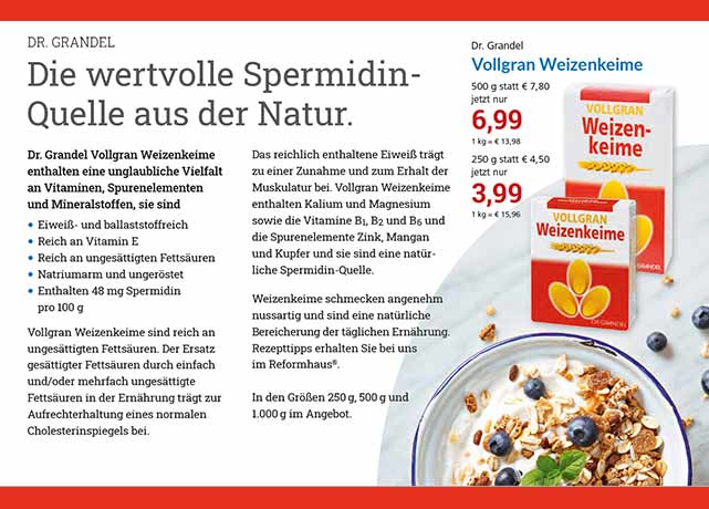 Reformhaus Angebote August 2022 Weizenkeime